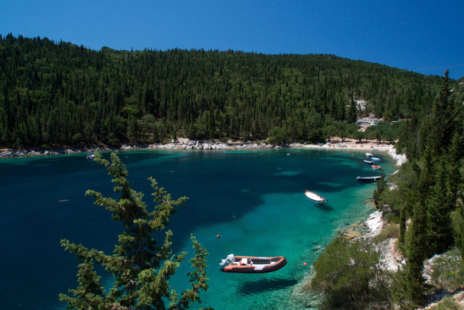 an image that shows the beauty of Foki Beach Kefalonia.